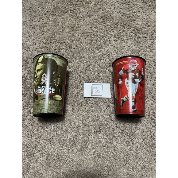 Kansas City Chiefs Plastic Stadium Cup: Salute To Service & Tim Grunhard, 32 oz - Picture 1 of 3